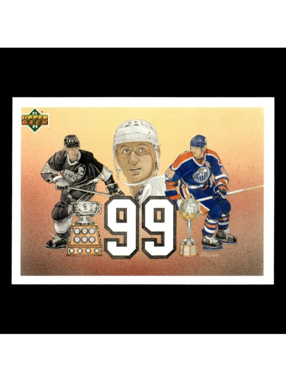 Wayne Gretzky 1991/92 Upper Deck Los Angeles Kings Hockey Card